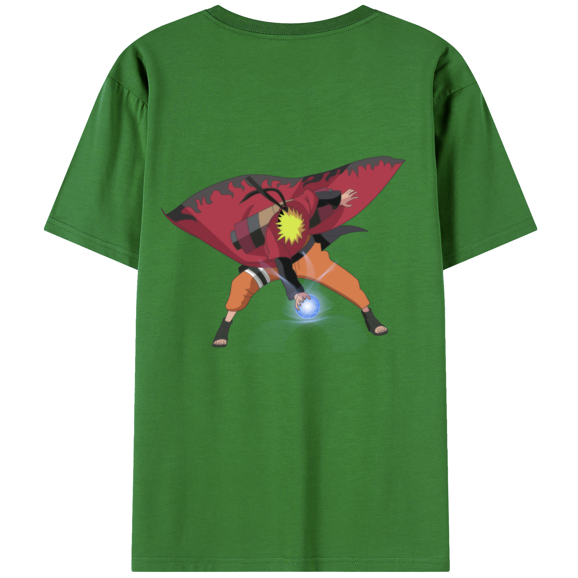 （画像用） NARUTO -ナルト- うずまき ナルト Uzumaki Naruto レディース半袖Tシャツ(バックプリント)